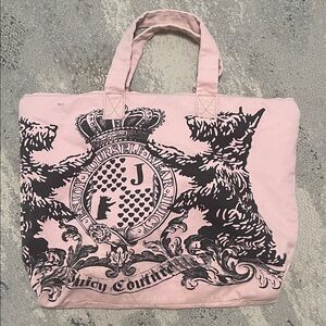 Juicy Couture Pink Scotty Graphic Tote